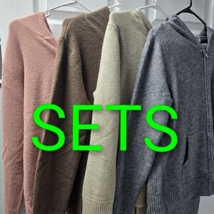 Cozy Hoodie, Zip Up and Sweater Sets!